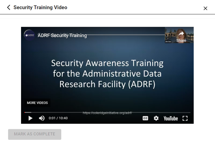 Security Training Video Tile